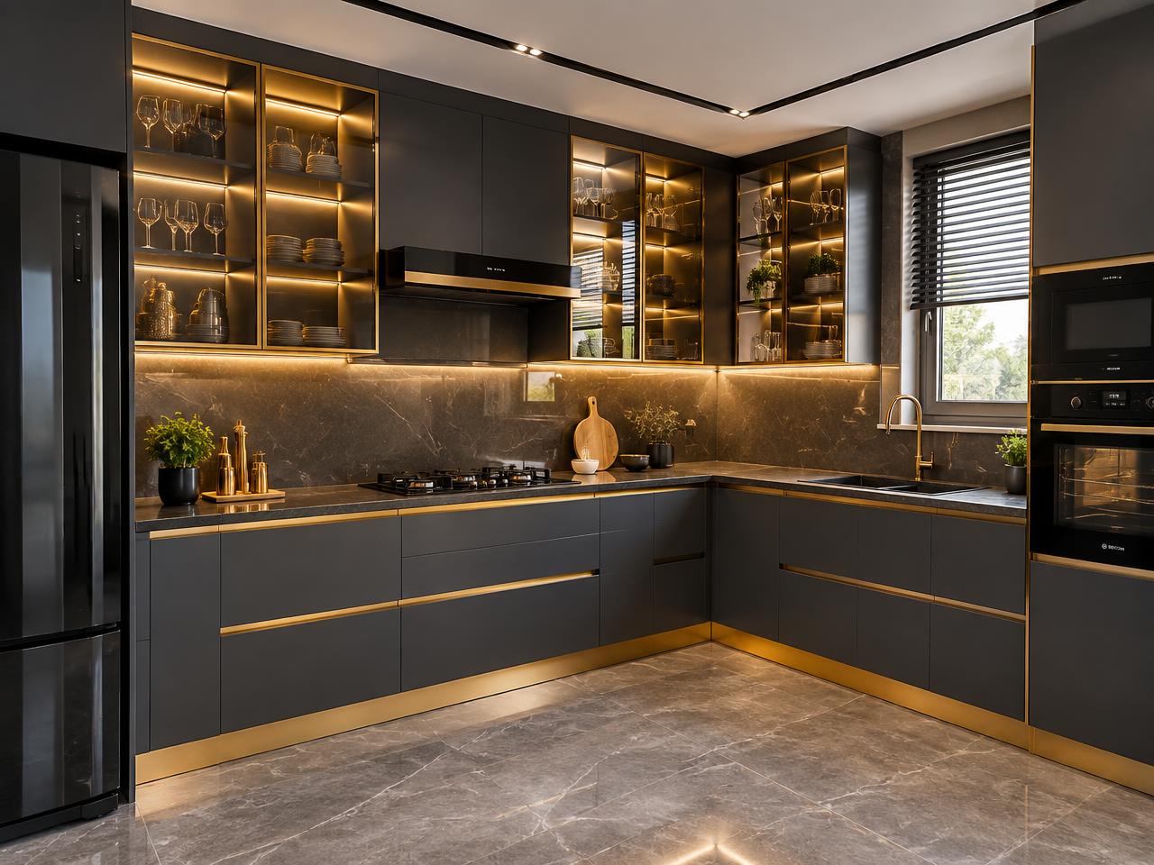Modern aluminium kitchen