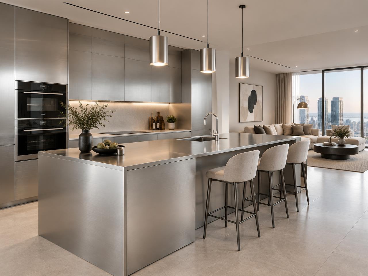 Contemporary aluminium kitchen