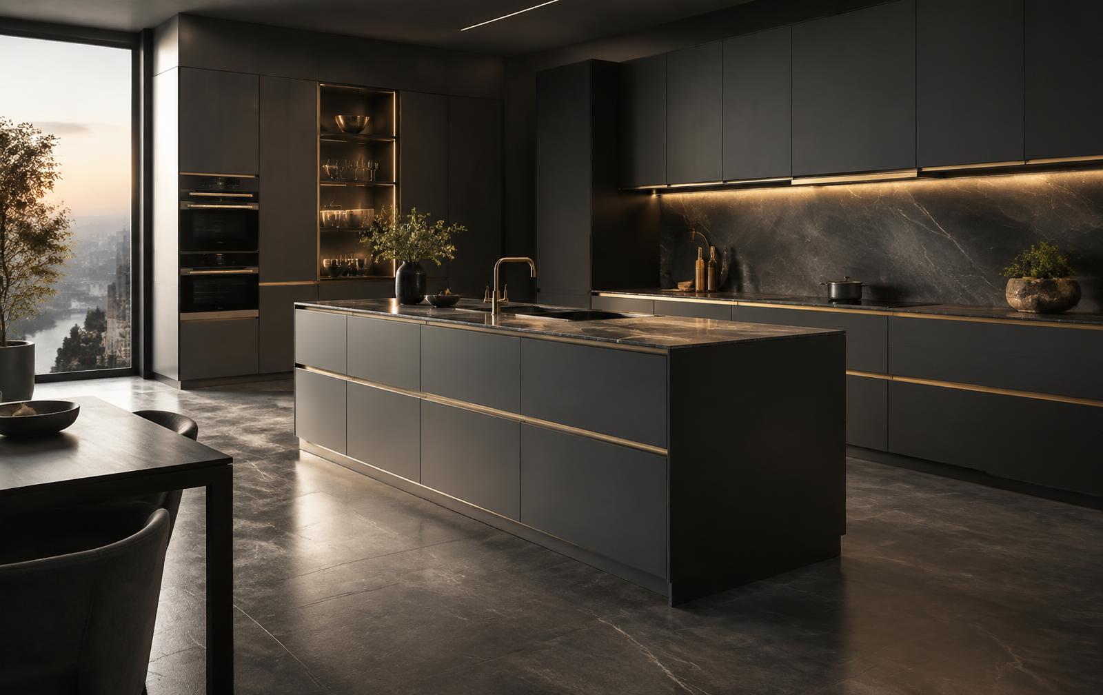 Luxury aluminium kitchen