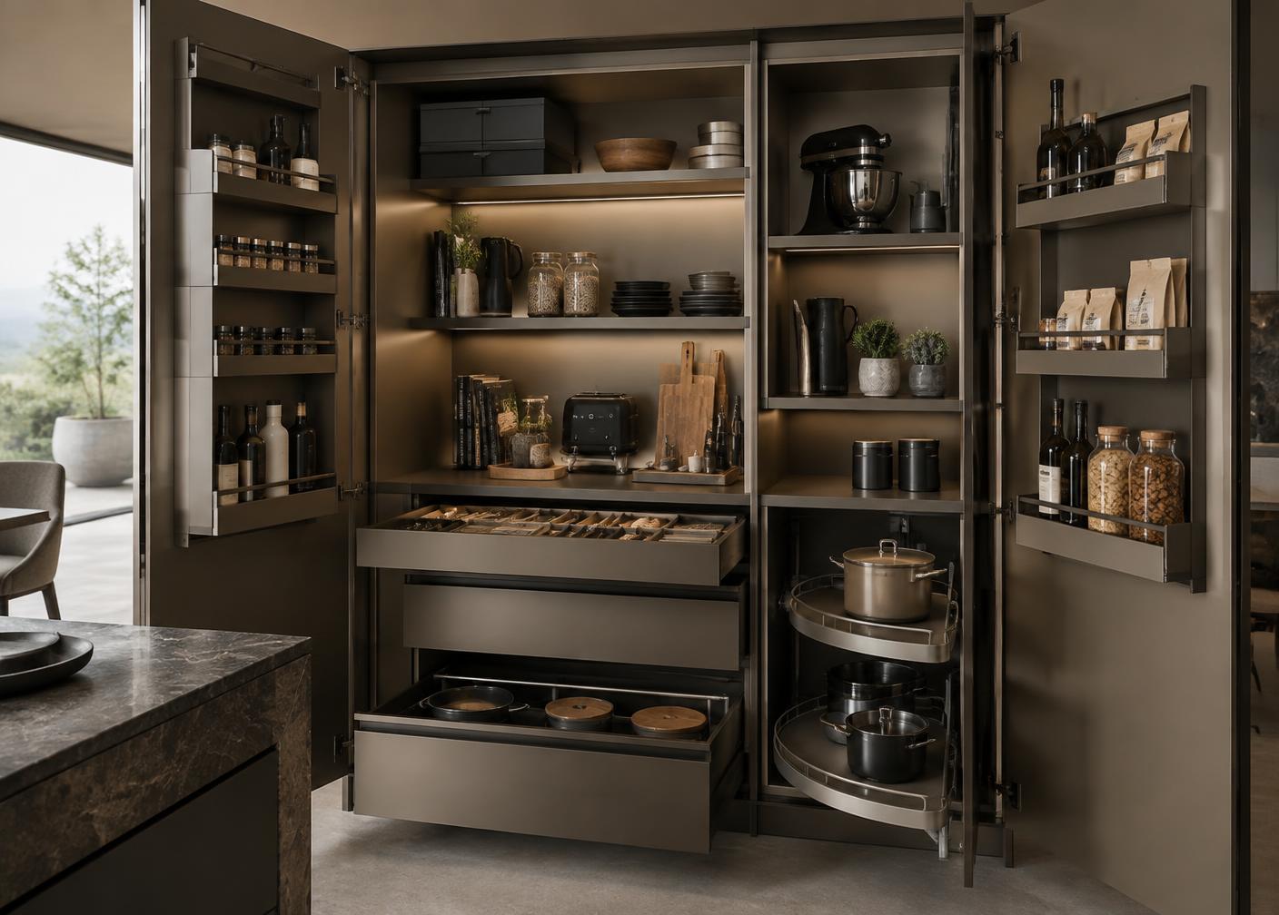 Aluminium kitchen storage composition